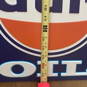 Gulf | Wall Decor | Vintaged Styled Gulf Gas Oil Metal Sign | Poshmark